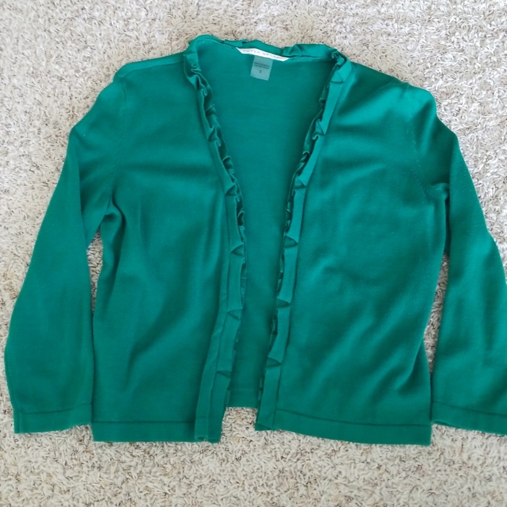 Teal Peter Nygard Open Cardigan